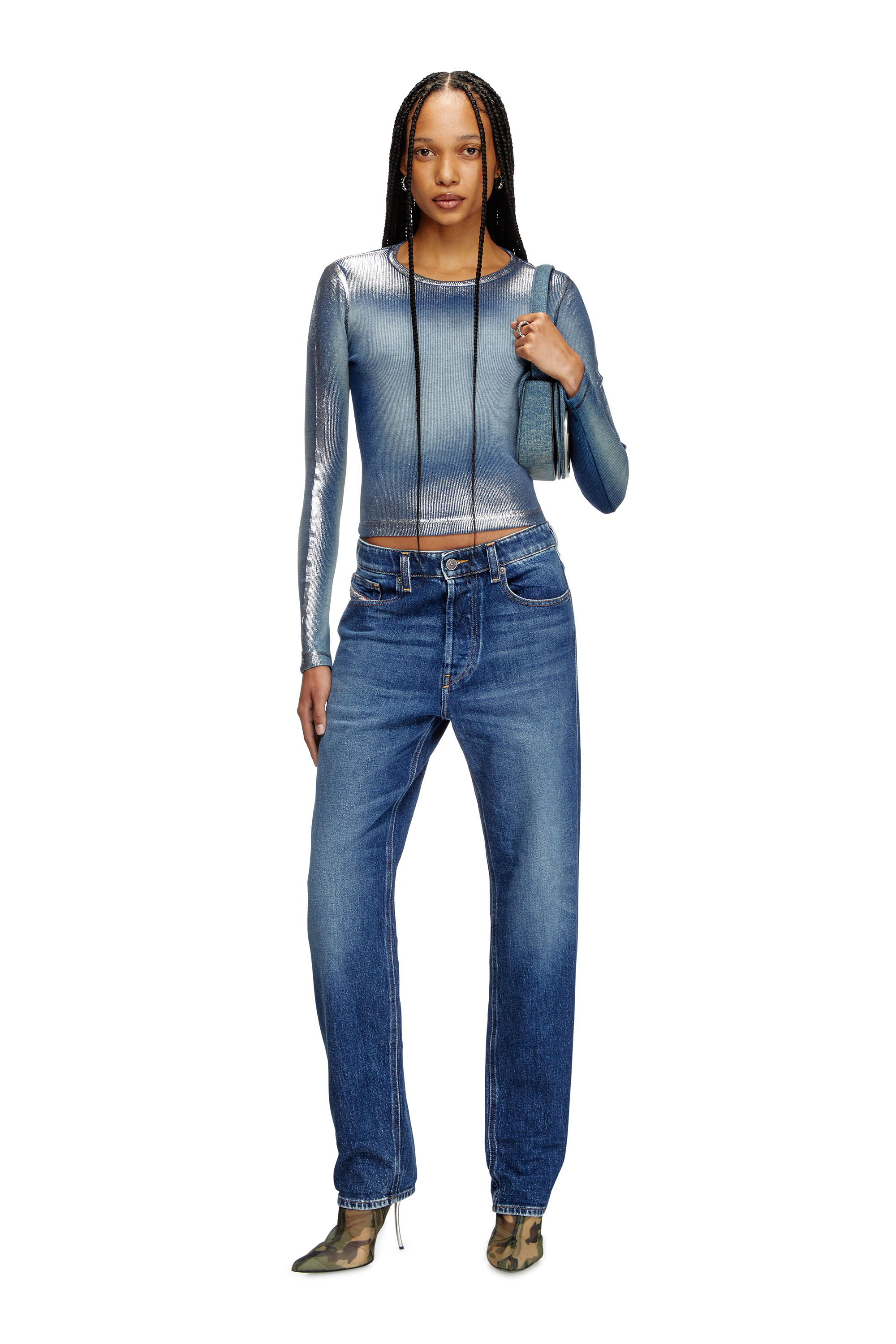 Diesel - Woman's Regular Jeans 1988 D-Ark 09L21, Medium blue - 1
